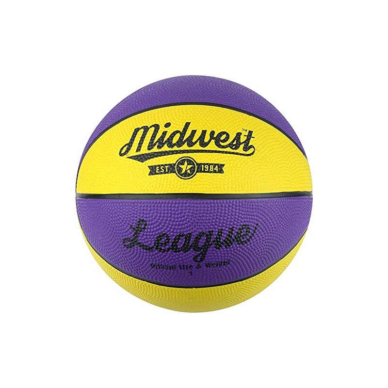 Midwest Unisex-Youth League Basketball, Black, 5