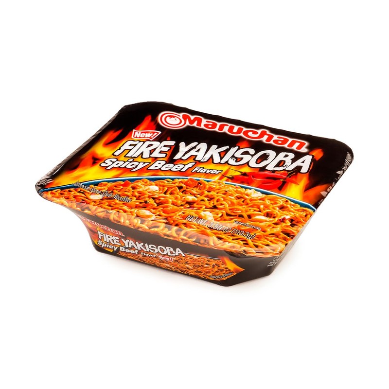 Maruchan Yakisoba Fire Spicy Beef Flavor, 3.99 Ounce (Pack of