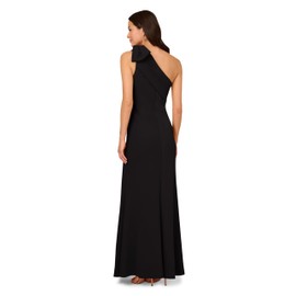 Adrianna Papell Women's Stretch Crepe Long Dress, Black