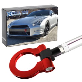 x xotic tech Front Track Racing CNC Aluminum Red Tow Hook JDM Compatible with Nissan GTR 350Z 370Z Infiniti Q50 Q60