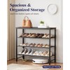 Kitsure Shoe Rack for Closet, Shoe Organizer with Leveling Feet,