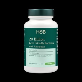 Holland & Barrett Live Friendly Bacteria 20 Billion 60 Capsules