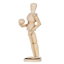 Creative Mark Magnepoze Magnetic Posing Manikin - Artist Drawing Manikin Unisex Handcrafted from Chinese Hemu Wood & Perfect for Sketching - [4.5" Manikin]