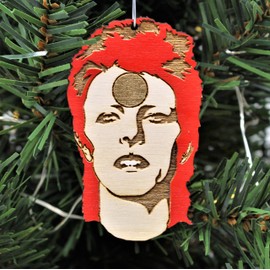Rockstar Christmas Ornament | Ziggy Starman Rear View Mirror Hanging