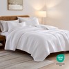 palassio Striped White 100% Cotton Quilt King Size Bedding Sets,
