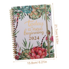 Ciieeo Planner Notepad Coil-Bound Schedule Pad for Daily and Weekly Planning to-do List Organizer for Home and School Use