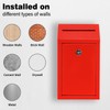 EIENHOSHI Metal Donation Box with Lock, Wall Mounted, Suggestion Box