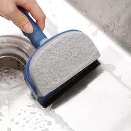 Multi-purpose Glass Cleaning Sponge Scraper Blue 5ea