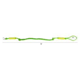 Extreme Max 3006.3108 BoatTector PWC Bungee Dock Line Value 2-Pack - 5', Green/Yellow