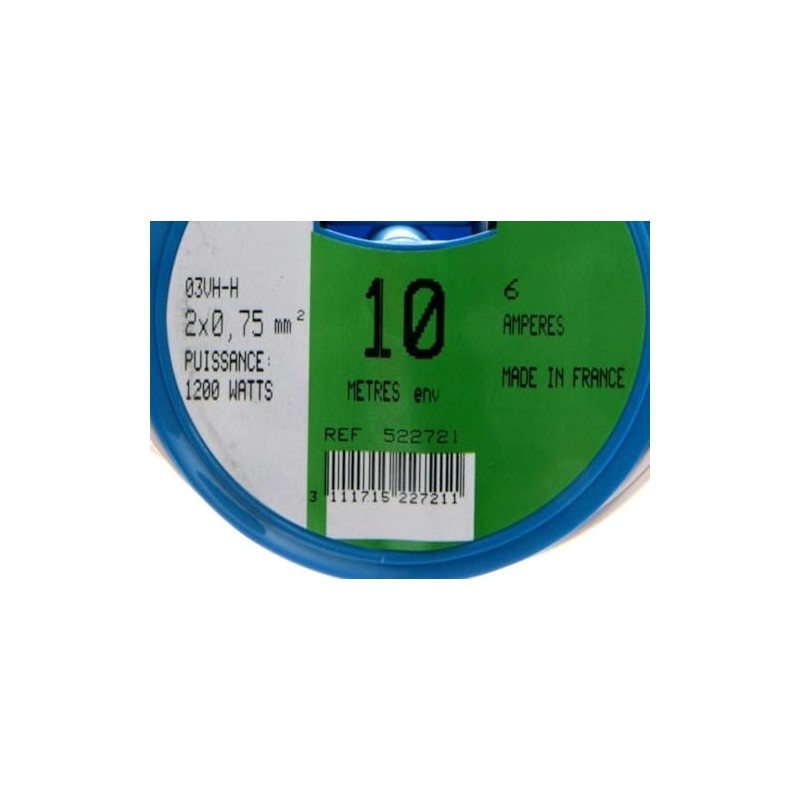 Profiplast PRP522721 Cable Coil 10 m HO3VHH 2 x 0.75