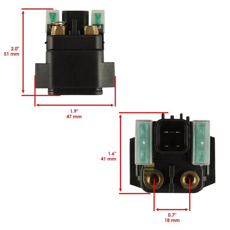 Caltric Starter & Relay Solenoid for Suzuki Ozark 250 LTF250