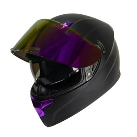 Crown Racing Full Face Motorcycle Helmets Motorbike Street Bike Helmet for Men and Womens DOT Approved Purple Motorcycle Helmet