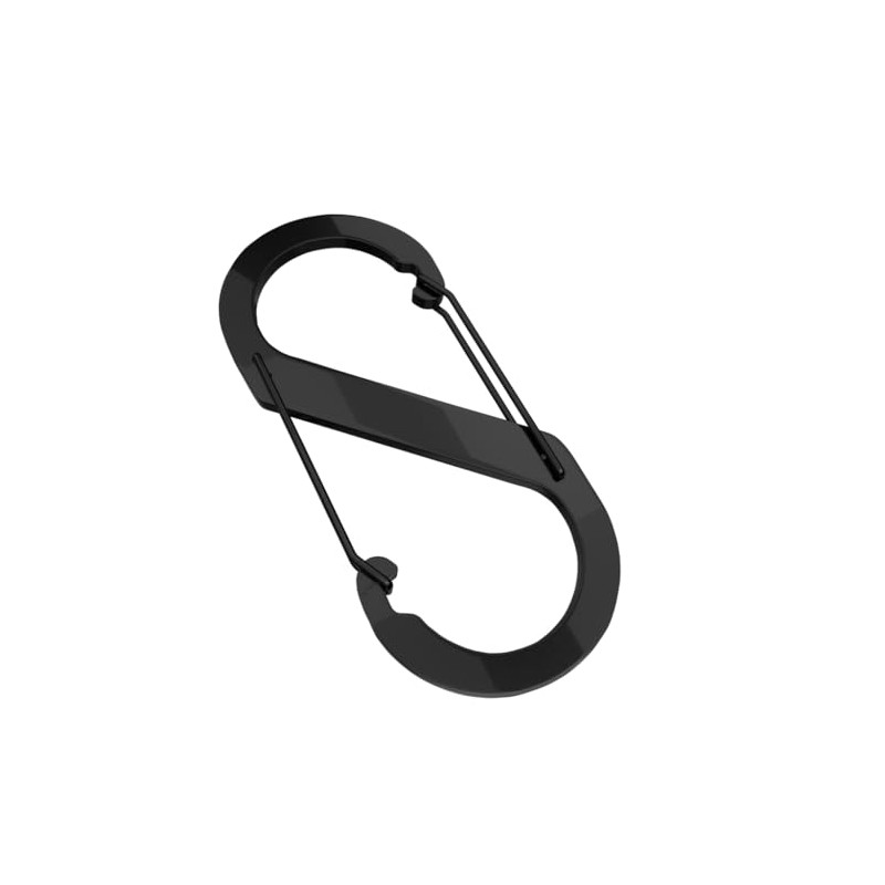 Aluminium S-Shaped Carabiner Hooks, 88mm x 40mm, Lightweight for Camping