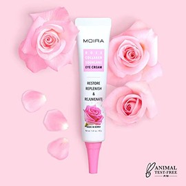 Crema de ojos con colágeno rosa y escualano