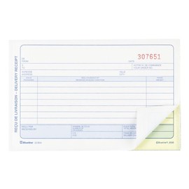 Blueline Delivery Receipts 50 Numbered Carbonless Duplicates Bilingual 4-1/4-Inchx7-Inch (DCB56)