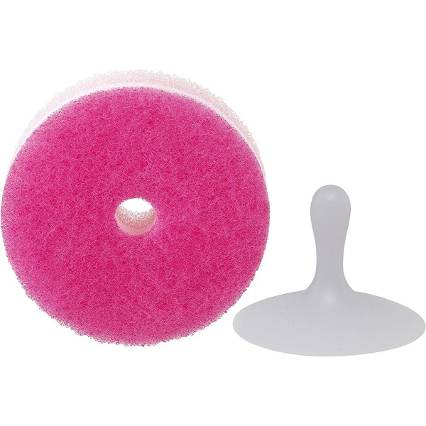 Marna Poco K096DP Kitchen Sponge, Deep Pink, With Suction Cup