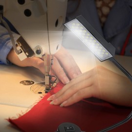 Akozon Sewing Machine Light 30 LED Lamp Light Magnetic Base Switch for Sewing Machine Work Light (EU Plug 110-250V)