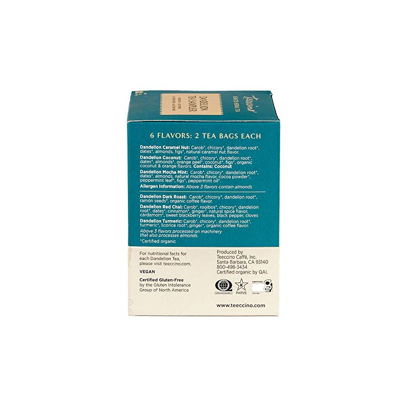 Teeccino Muestra de té de diente de león – Caramel,