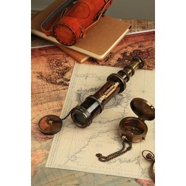 Vintage Ship Brass 16 INCH. Telescope Marine Sailor Watching and Trekking Royal Navy Device Maritime Designer Nautical Replica