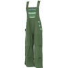 GURU SHOP Women's Ethnic Style Oversized Cotton Overalls, olive green