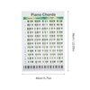 Piano Chord Chart Art Paper Educational Fingering Chart Posters for