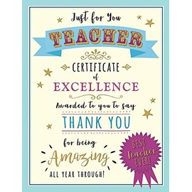 Occasion Card "Thank You Teacher" - 8" x 6" - Piccadilly Greetings