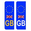 CafePress EU Number Plate Identifier for Great Britain Sticker Oval