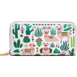 ZRTARY Clutch Wallet for Women-Zip Around Long Wallet for Women, Large Capacity Womens Wallet with Zipper Coin Purse