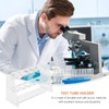 Baluue Acrylic Test Tube Rack Dual-Layer Organizer for Laboratories Test