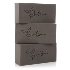 LaGreen Floral Foam Pack of 3 - Floral Sponge for Fresh Flowers, Dried Flowers, Flower Arrangements and Advent Wreath - 20 x 10 x 7 cm (Grey)