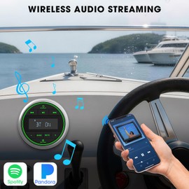 Marine Bluetooth Stereo Radio Receiver: Marine Digital Multimedia Player