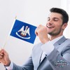 Pack of 20, Handheld Louisiana Flags 5x8 Inch - Small