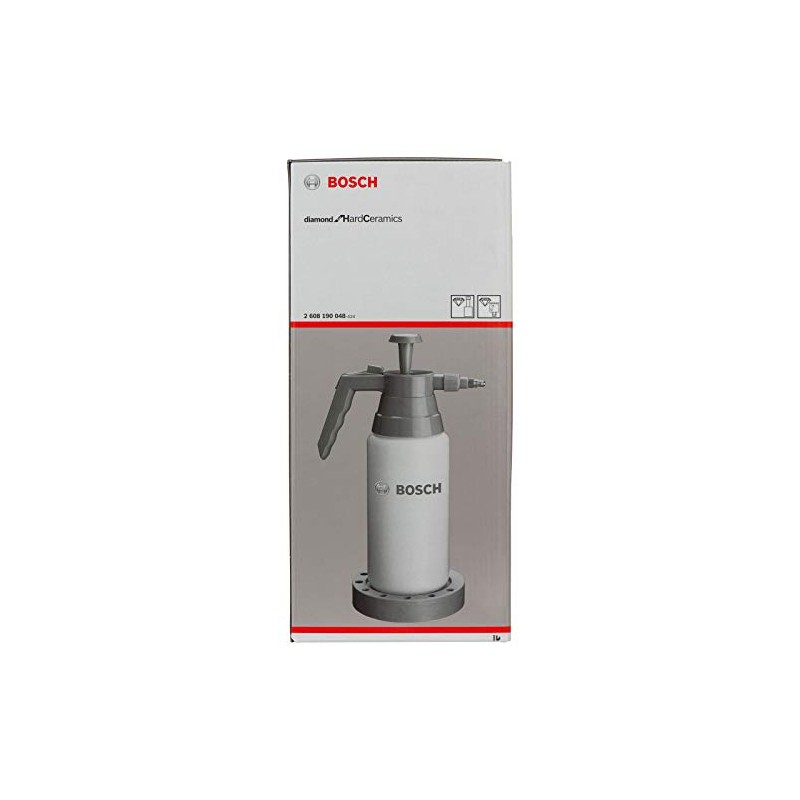 Bosch 2608190048 Pressurised Water Bottle, White/Grey