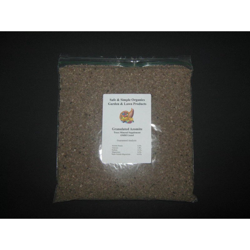 Packaged from bulk Safe & Simple Granulated Azomite