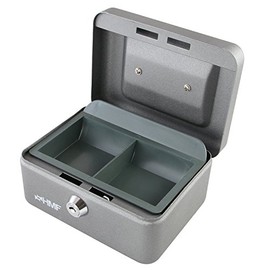 HMF 10215-09 Cash Box 15 x 12 x 8 cm, silver