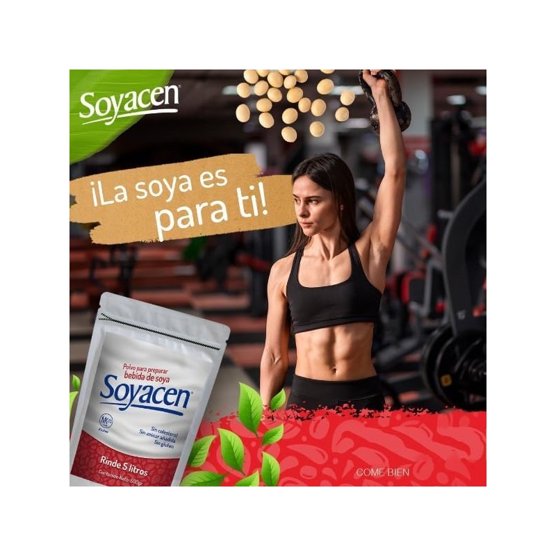 Soyacen Bebida de soya en polvo sabor natural - 500