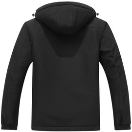 MAOYSSEN Men's Mountain Ski Jacket Winter Snow Coats Waterproof Warm Fleece Lining Jacket Parka with Hooded