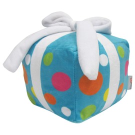 FOUFIT 87313 Birthday Present Plush Toy for Dogs, Blue, 6"