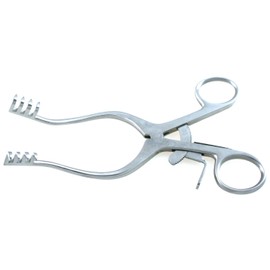 Adson Retractors 6.5" Sharp Teeth 4x4 Slightly Curved Arms Grip Lock | Medixplus