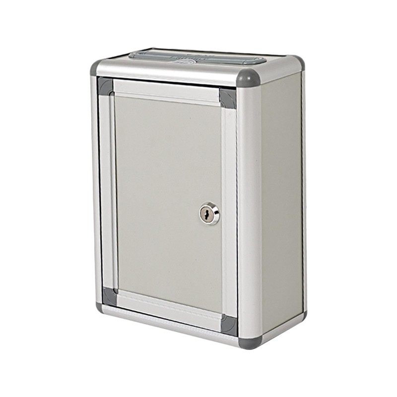 yuksok Small Suggestion Box with Lock Organizer Letter Box Multipurpose