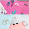 sourcing map Flower Earring Beading Hoop Rings, Open Bezel Linking