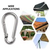 50PCS 1.57 inch Small Clip, 304 Stainless Steel Spring Snap