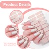 WUSJCOF 1 Set Selbstklebend Nagelfolie Glitter Gel Nail Nagelsticker Uv