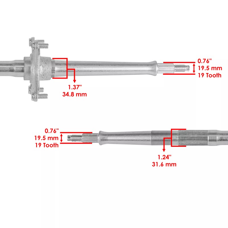 Honda Rear Axle Shaft for Honda TRX90 TRX90EX Sportrax 90
