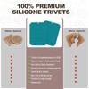 Joyhalo Silicone Trivet Mats Pot Holder Hot Pads Plate Holder