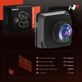 A-Premium Park Assist Camera Rear View Backup Reverse Camera Compatible with Select Jeep Models - 2017 2018 2019 2020 2021 Compass - Replace# 56038991AK