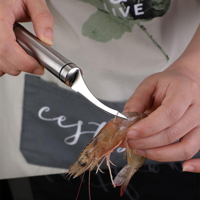 Stainless Steel Shrimp Peeler,2 Pcs Shrimp Peeler Shrimp line Tool