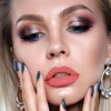 LANGMANNI 6 Matte Lipstick with 6 Lipliners Durable Makeup Set,Long-Lasting