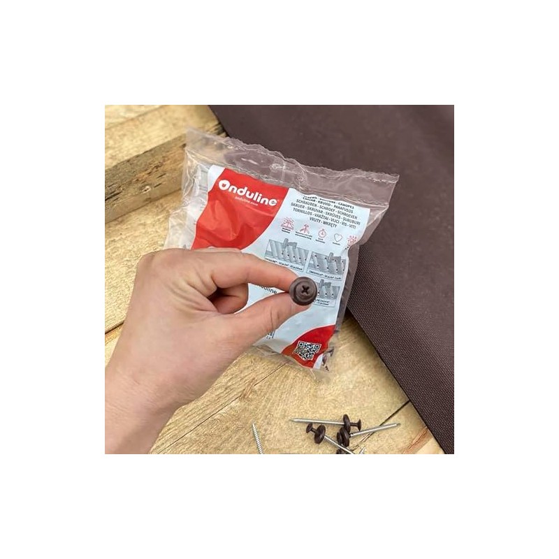 GENUINE BROWN SCREWS 100 PACK