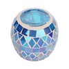 Purple Blue Mosaic Glass Candle Holder Romantic DIY Scented Candle